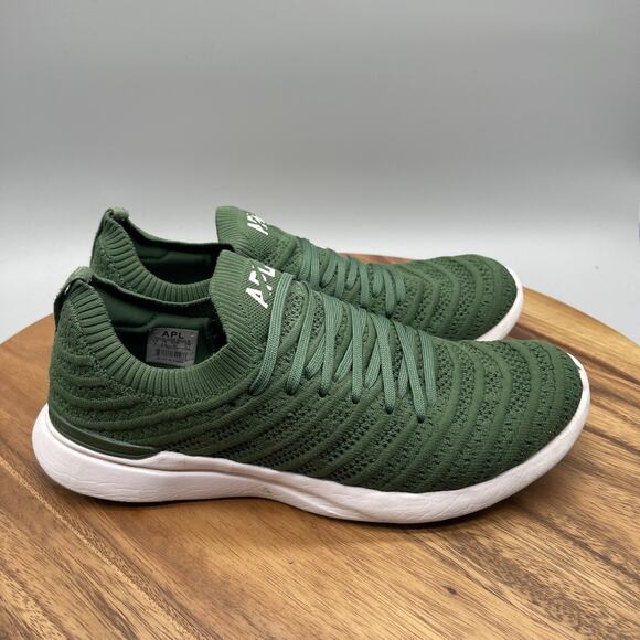 APL TechLoom Wave Shoes Womens Size 9 Green Knit Running Sneakers Lightweight - Picture 1 of 8